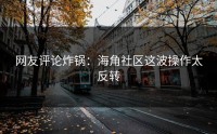 网友评论炸锅：海角社区这波操作太反转